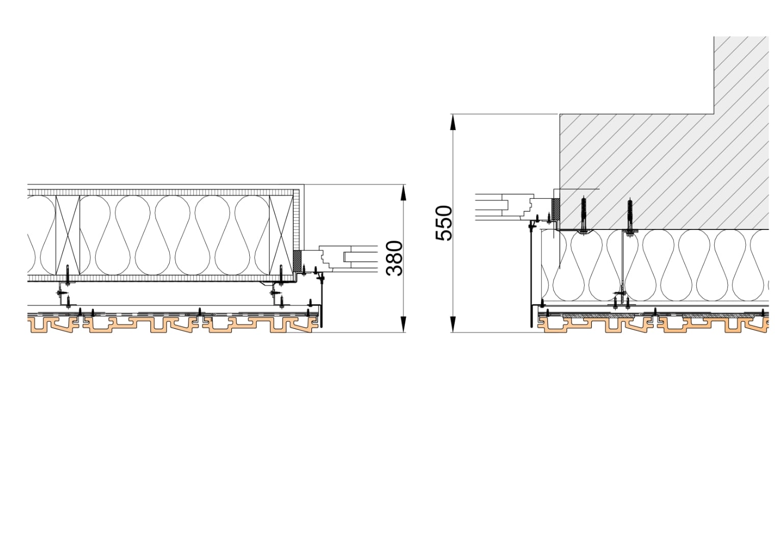 Навесные конструкции деревянные стойки